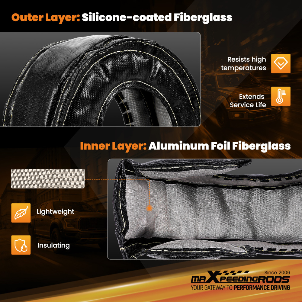 T3 Turbo Blanket Heat Shield Cover Wrap for T3 Turbocharger GT30 GT35 GT37 GT28