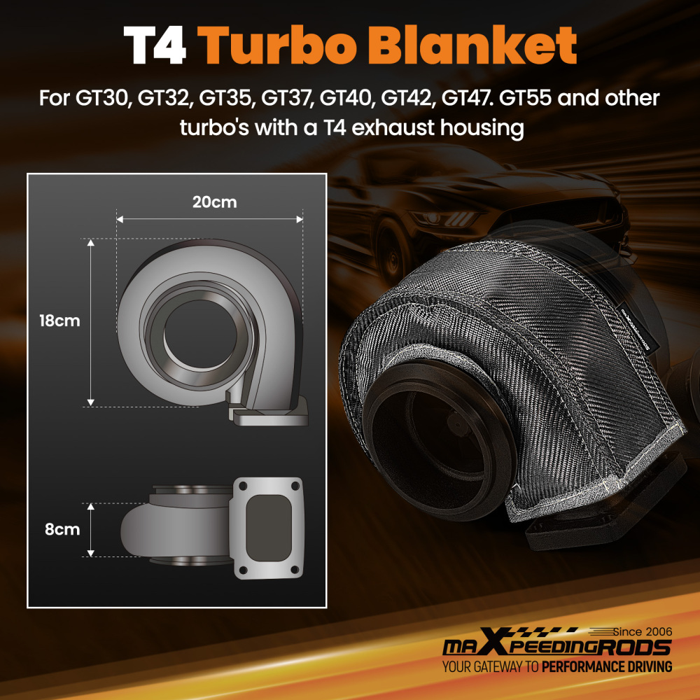 Turbo Blanket T4 for GT30 GT32 GT35 GT37 GT40 GT42 GT47 GT55 NEW