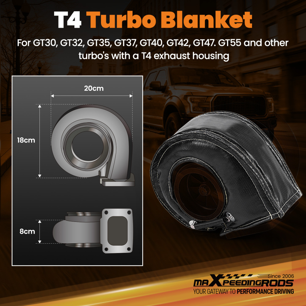 Turbo Blanket Heat Shield T4 for GT30 GT32 GT35 GT37 GT40 GT42 GT47 GT55 NEW