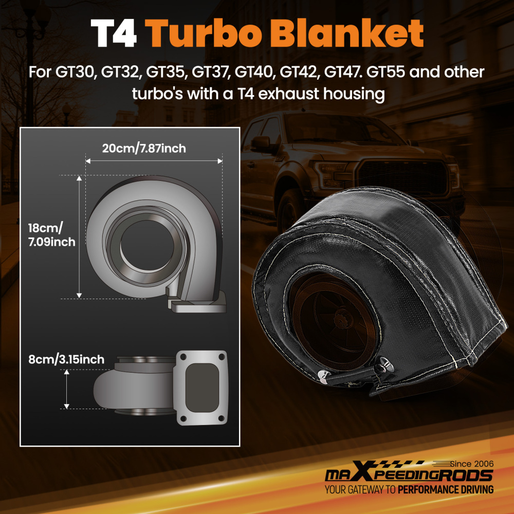 Turbo Blanket Heat Shield T4 for GT30 GT32 GT35 GT37 GT40 GT42 GT47 GT55 NEW