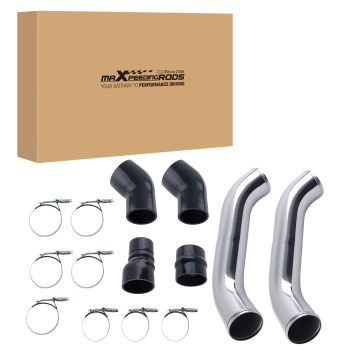 Intercooler Pipe & Boot Kit Polished compatible for Dodge Ram 6.7L 2013-2018 compatible for Cummins Diesel
