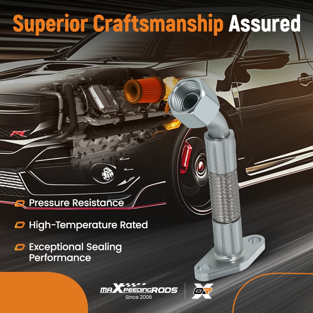 Turbo Oil Return Line compatible for Volkswagen Golf TDI Mk4 Jetta New Beetle 2004-2006