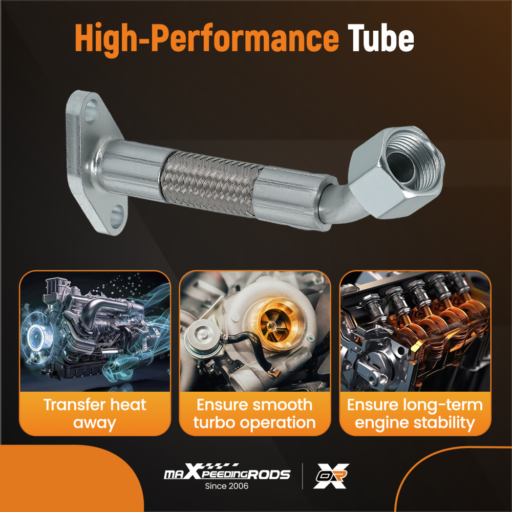 Turbo Oil Return Line compatible for Volkswagen Golf TDI Mk4 Jetta New Beetle 2004-2006