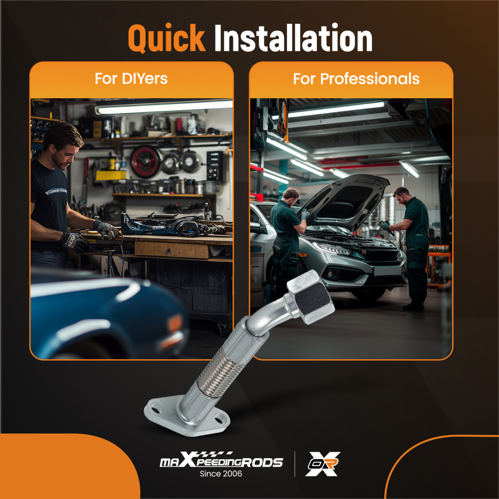 Turbo Oil Return Line compatible for Volkswagen Golf TDI Mk4 Jetta New Beetle 2004-2006