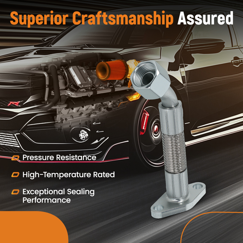 Turbo Oil Return Line compatible for Volkswagen Golf TDI Mk4 Jetta New Beetle 2004-2006