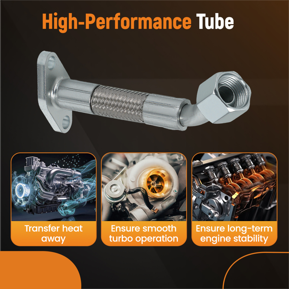 Turbo Oil Return Line compatible for Volkswagen Golf TDI Mk4 Jetta New Beetle 2004-2006