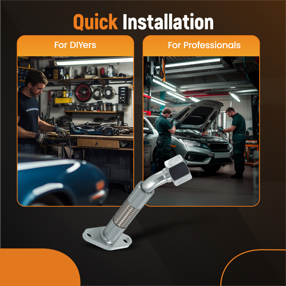 Turbo Oil Return Line compatible for Volkswagen Golf TDI Mk4 Jetta New Beetle 2004-2006