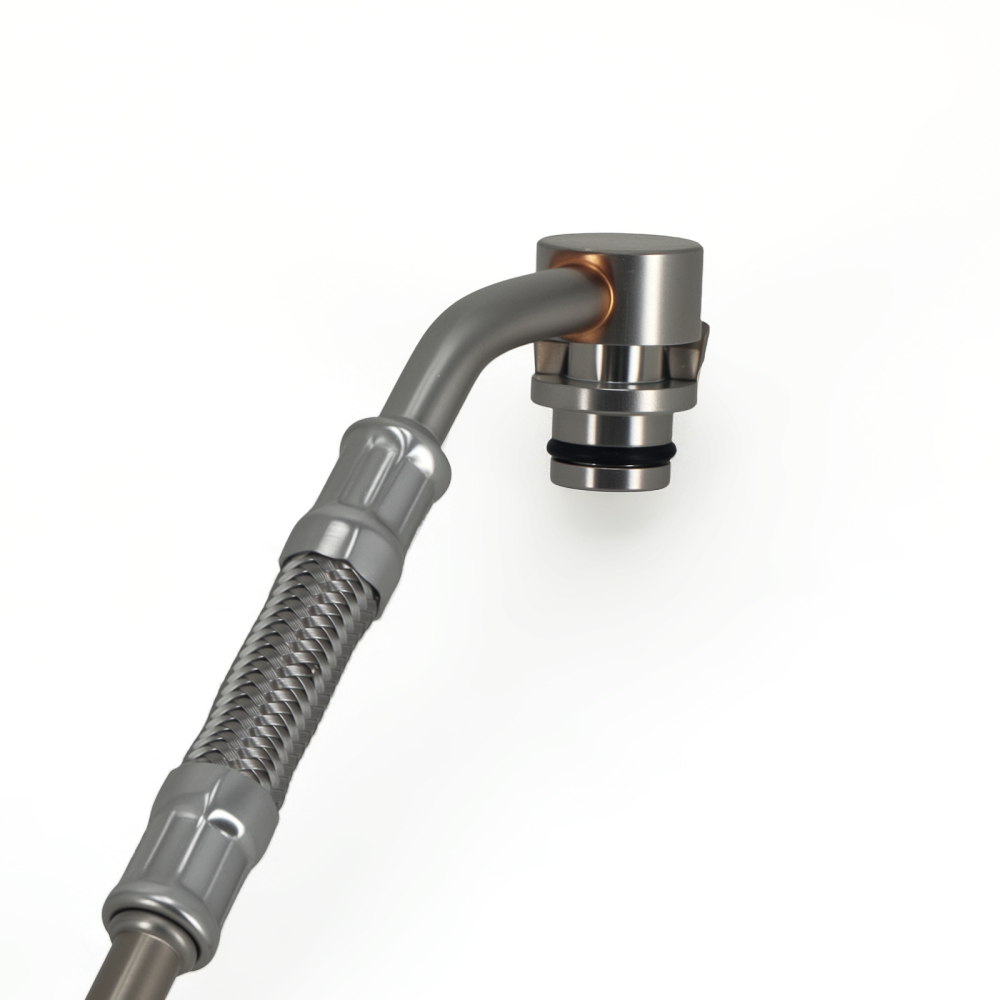 Stainless Steel Turbocharger Oil Line compatible for BMW 135i 335i 335is 335xi 740i 3.0L
