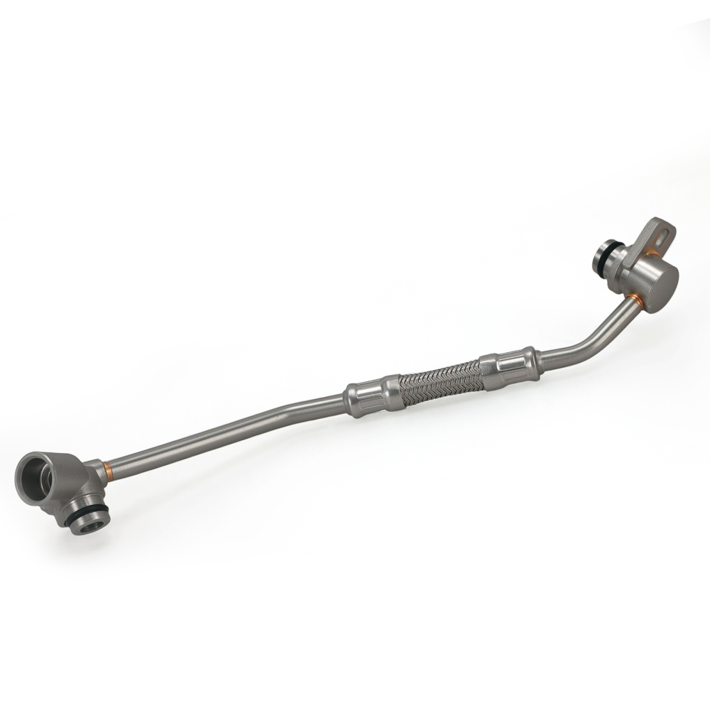 Stainless Steel Turbocharger Oil Line compatible for BMW 135i 335i 335is 335xi 740i 3.0L