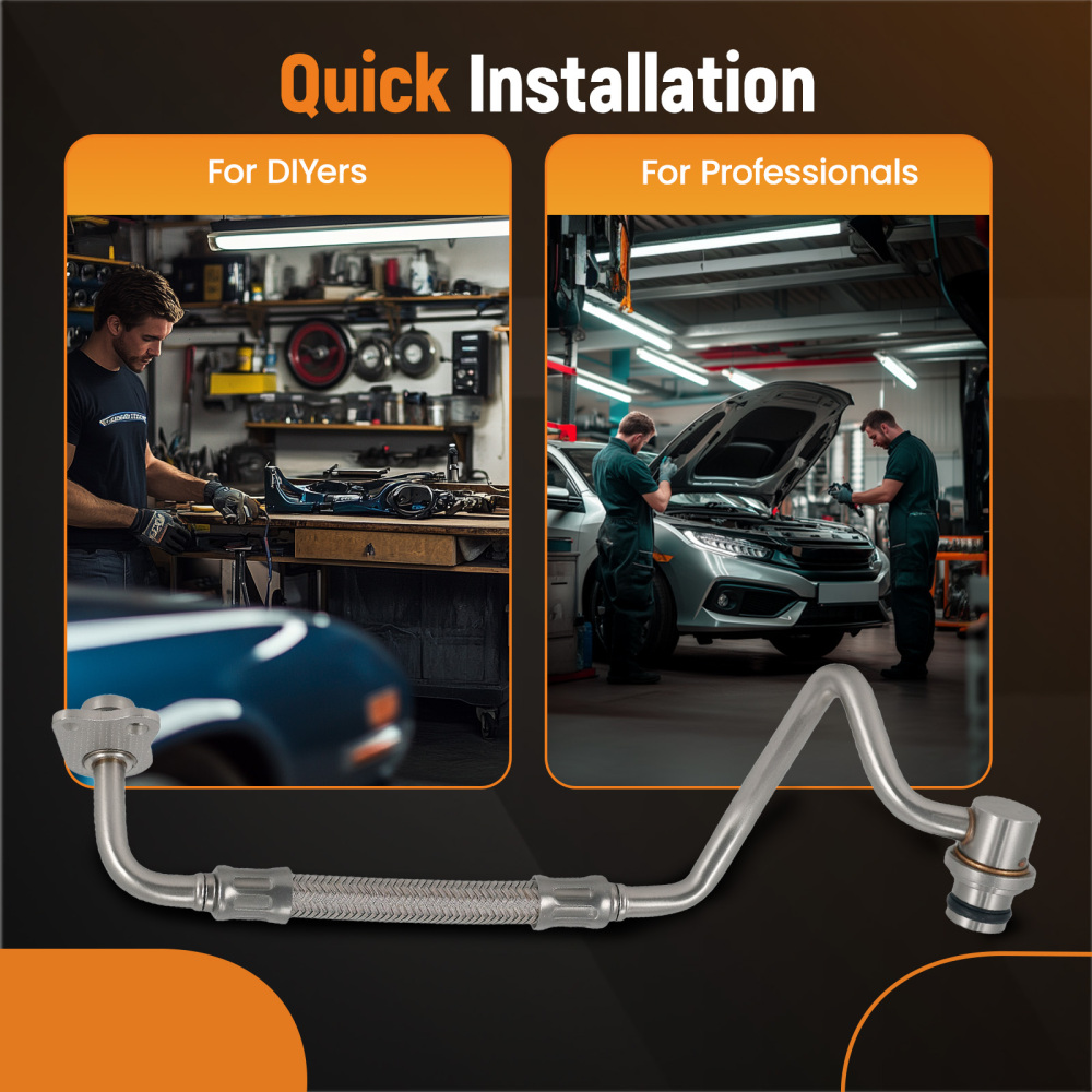Turbo Oil Feed Line compatible for BMW 328i 320i 328i xDrive 2.0L 2012-2018 11422396291