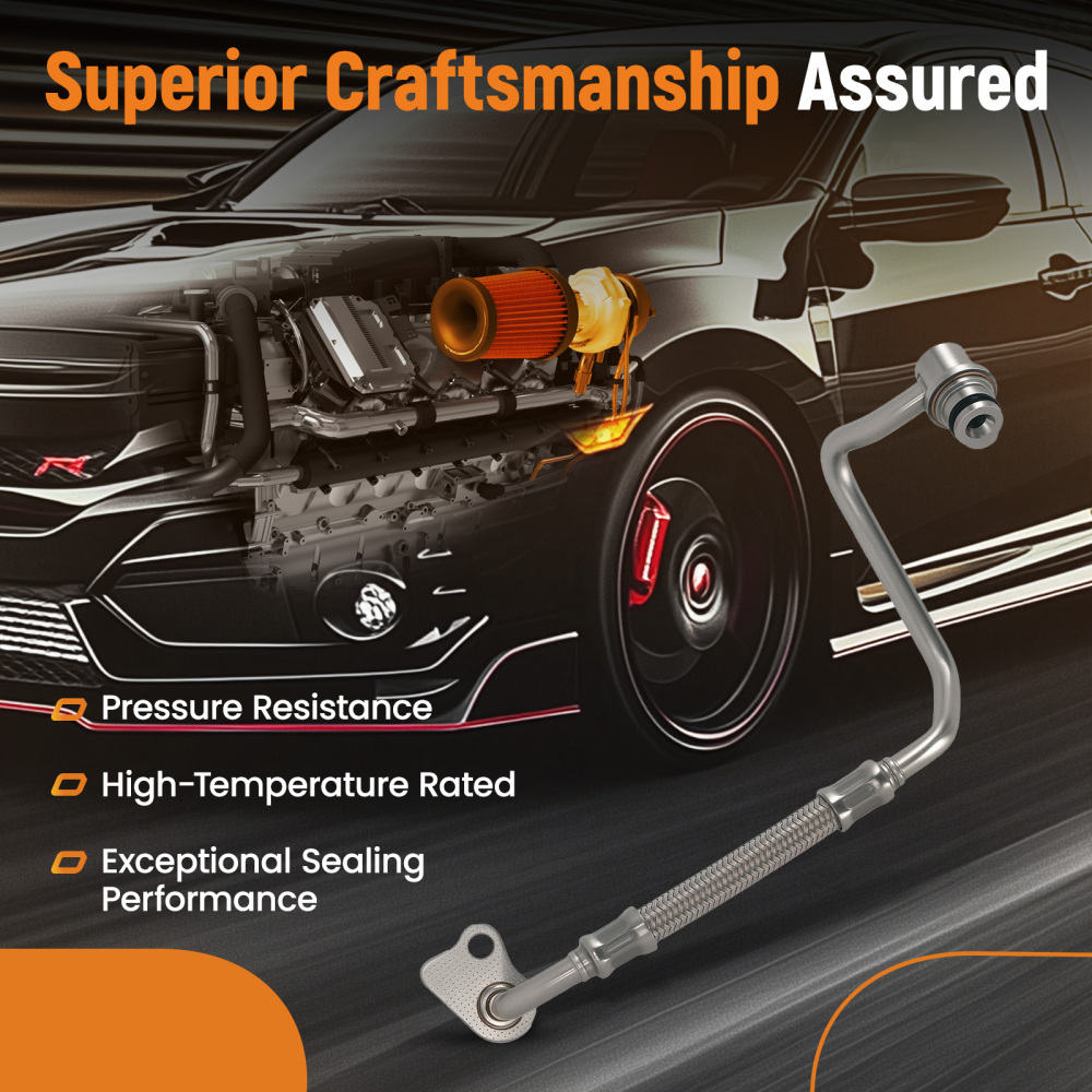 Turbo Oil Feed Line compatible for BMW 328i 320i 328i xDrive 2.0L 2012-2018 11422396291