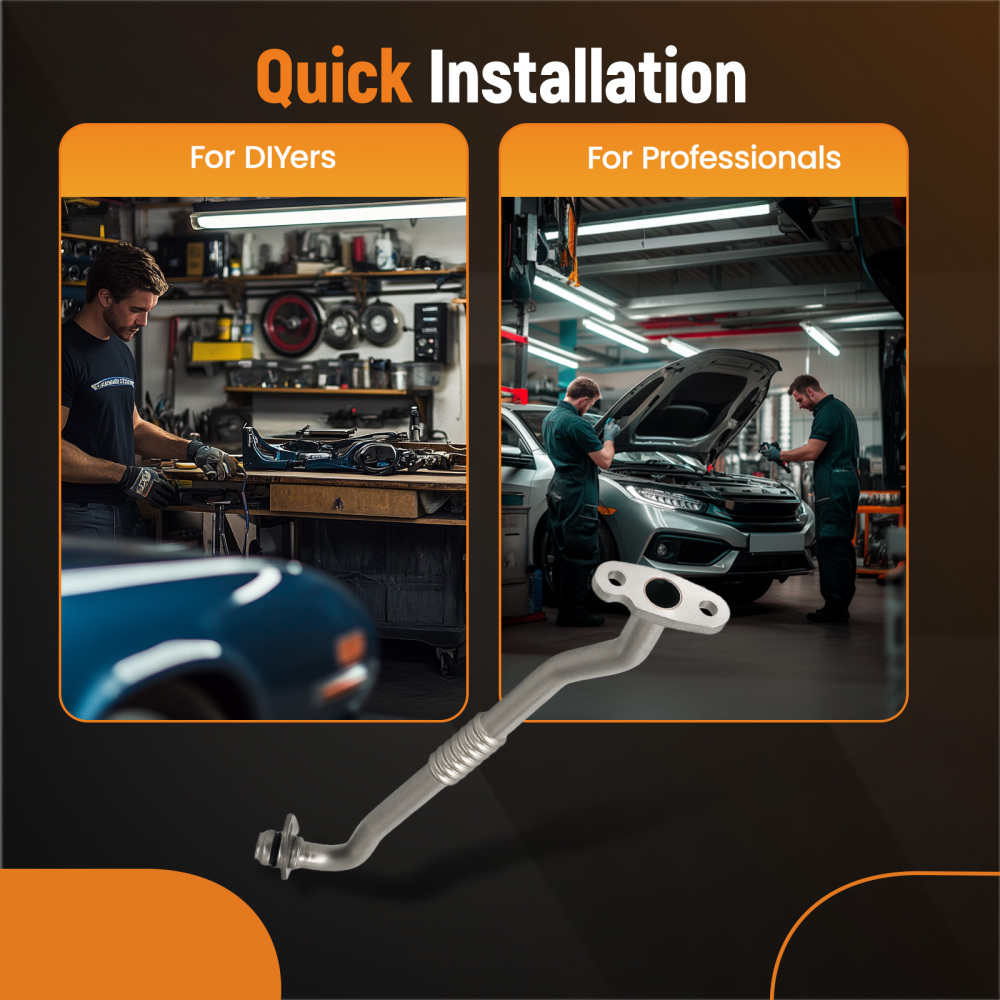 Turbo Oil Return Line compatible for Ford Transit 2.2 2.3 2.4 3.2 TDCi 2006-14 6C1Q6K677CB