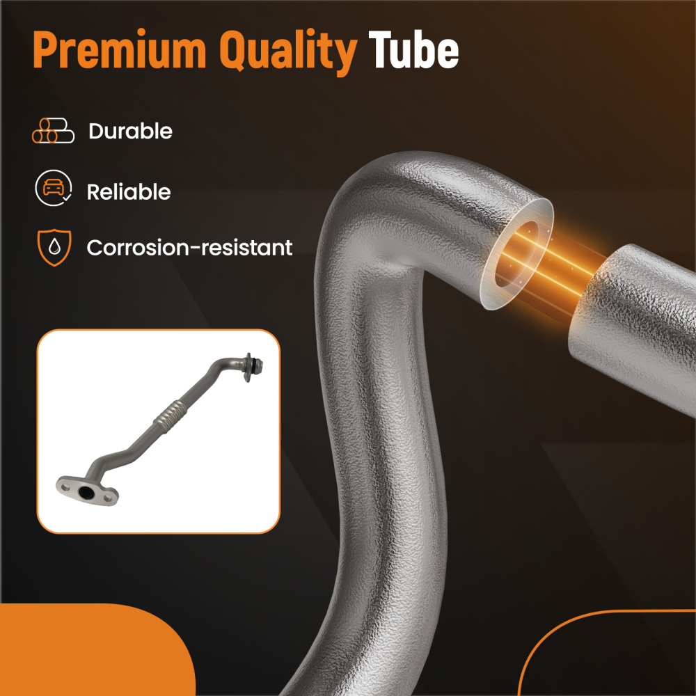 Turbo Oil Return Line compatible for Ford Transit 2.2 2.3 2.4 3.2 TDCi 2006-14 6C1Q6K677CB