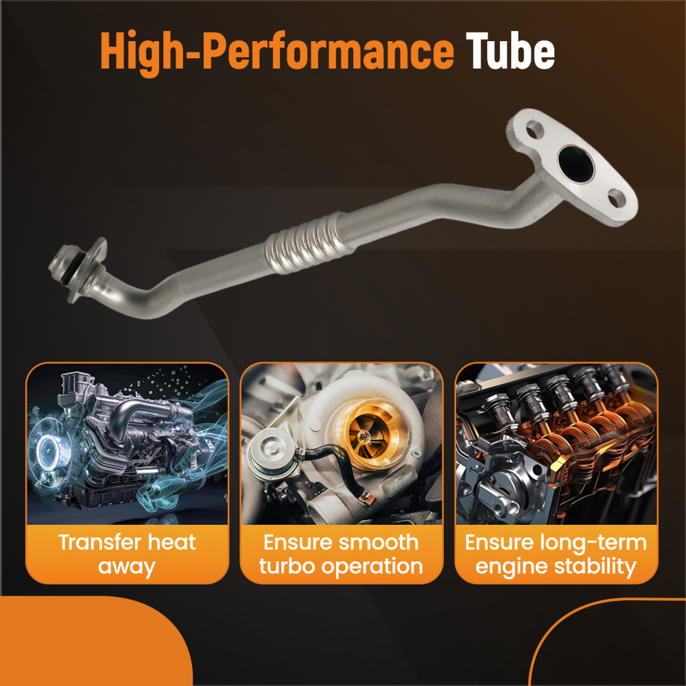 Turbo Oil Return Line compatible for Ford Transit 2.2 2.3 2.4 3.2 TDCi 2006-14 6C1Q6K677CB