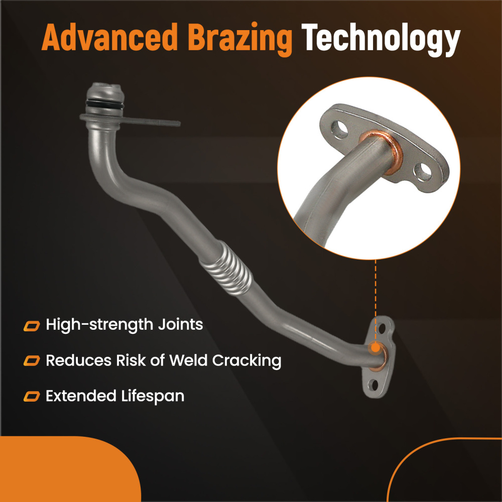 Turbo Oil Return Line compatible for Ford Transit 2.2 2.3 2.4 3.2 TDCi 2006-14 6C1Q6K677CB