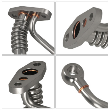 Turbo Oil Supply Drain Pipe Gasket Kit compatible for Toyota Hilux KZN165 1547158010