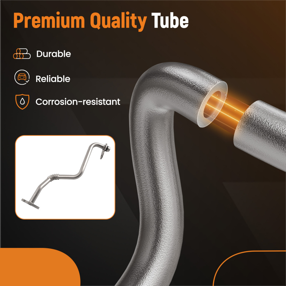 Turbo Oil Return Line compatible for Ford Transit MK7 MK8 RWD AWD 2.2L 2006-14 BK3Q6K677AC