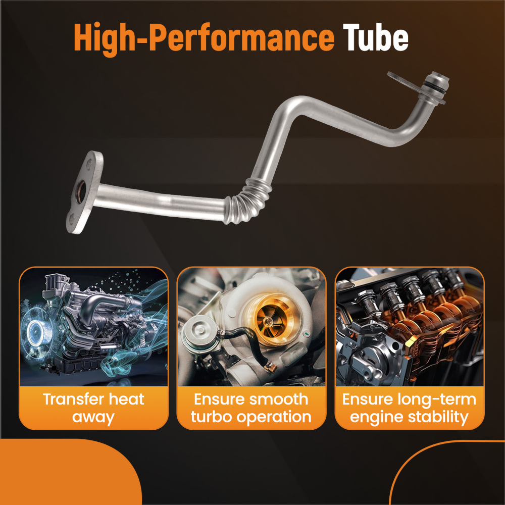 Turbo Oil Return Line compatible for Ford Transit MK7 MK8 RWD AWD 2.2L 2006-14 BK3Q6K677AC