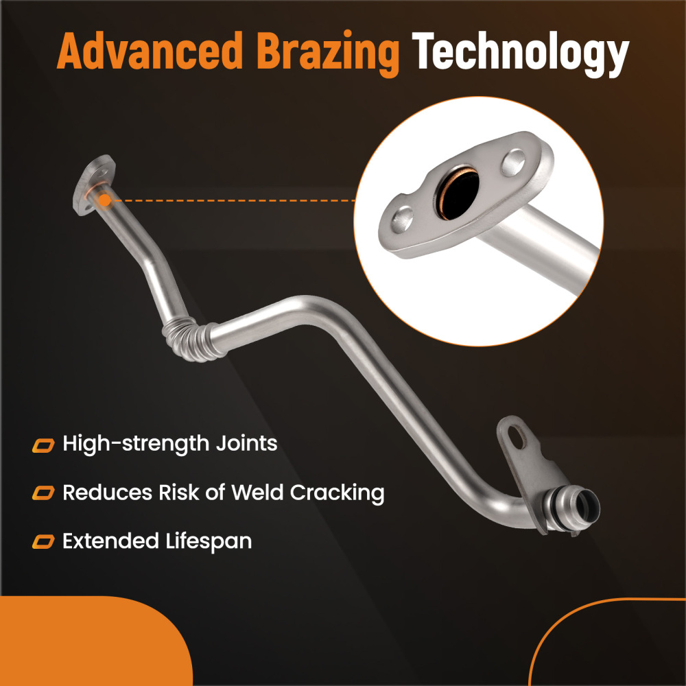 Turbo Oil Return Line compatible for Ford Transit MK7 MK8 RWD AWD 2.2L 2006-14 BK3Q6K677AC