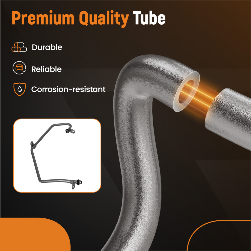 Oil Feed Pipe compatible for Mercedes CLA250 GLA250 2.0L L4 2012-2020 Turbo Turbocharger