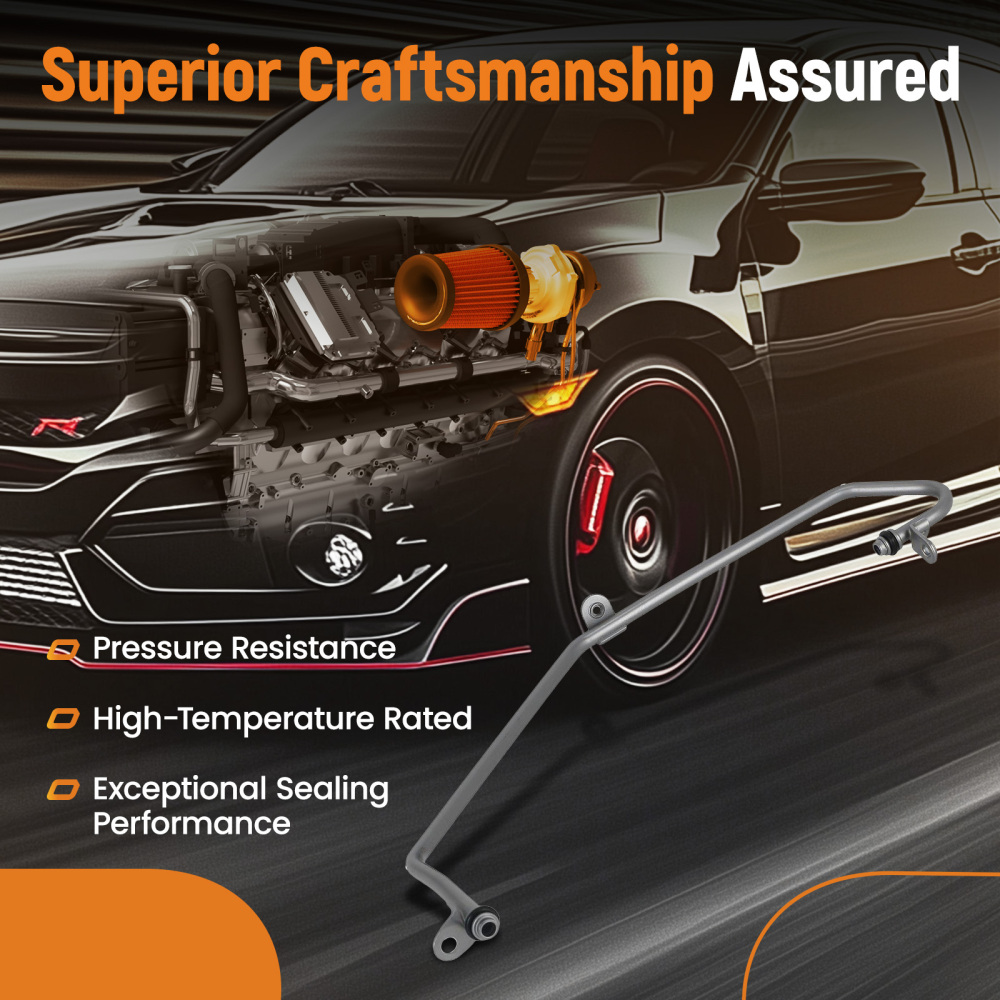 Oil Feed Pipe compatible for Mercedes CLA250 GLA250 2.0L L4 2012-2020 Turbo Turbocharger
