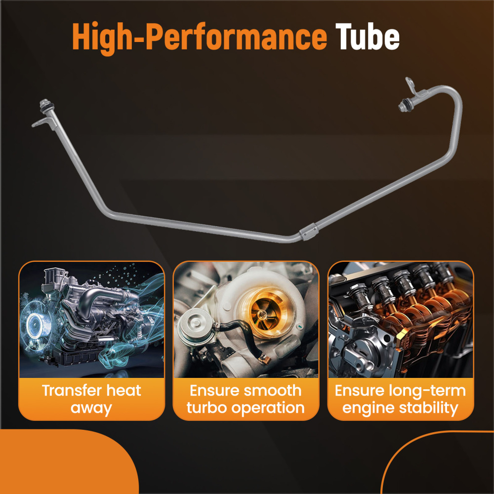 Oil Feed Pipe compatible for Mercedes CLA250 GLA250 2.0L L4 2012-2020 Turbo Turbocharger