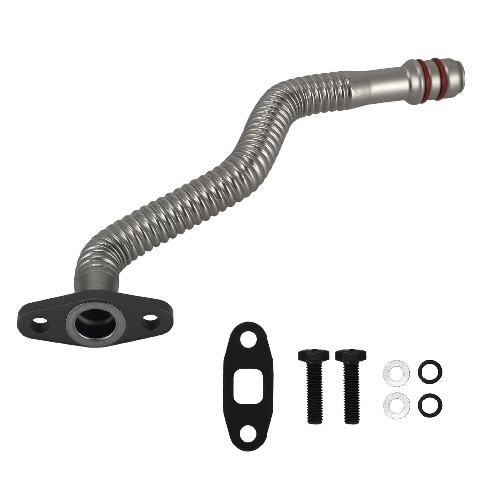 Turbo Oil Drain Return Tube Line compatible for Dodge Ram Cummins 5.9L 04-07 & 6.7L 07-18