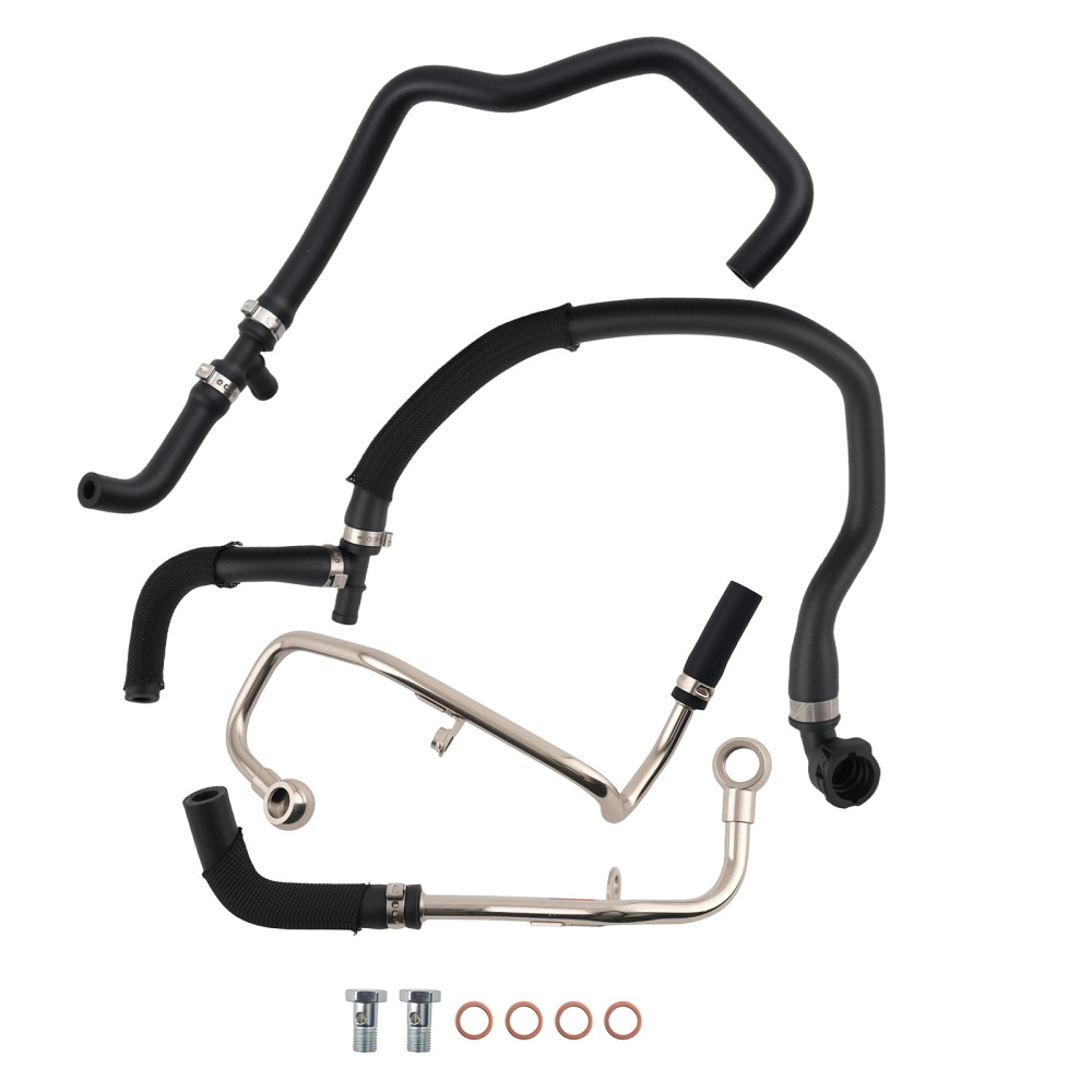 Turbocharger Coolant Hose Lines compatible for BMW 550i GT 750Li 750i xDrive 4.4L 2010-2015