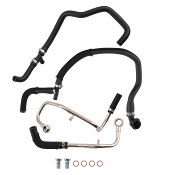 Turbocharger Coolant Hose Lines compatible for BMW 550i GT 750Li 750i xDrive 4.4L 2010-2015