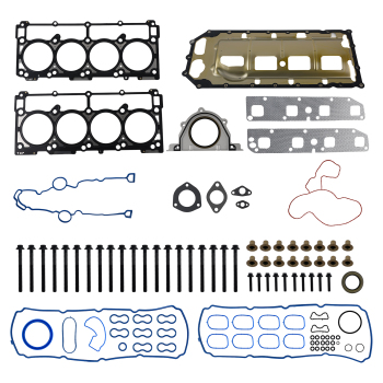 Head Gasket Set w/ BoltsOil Pan Gasket For 05-08 compatible for Chrysler Dodge 5.7L HEMI OHV