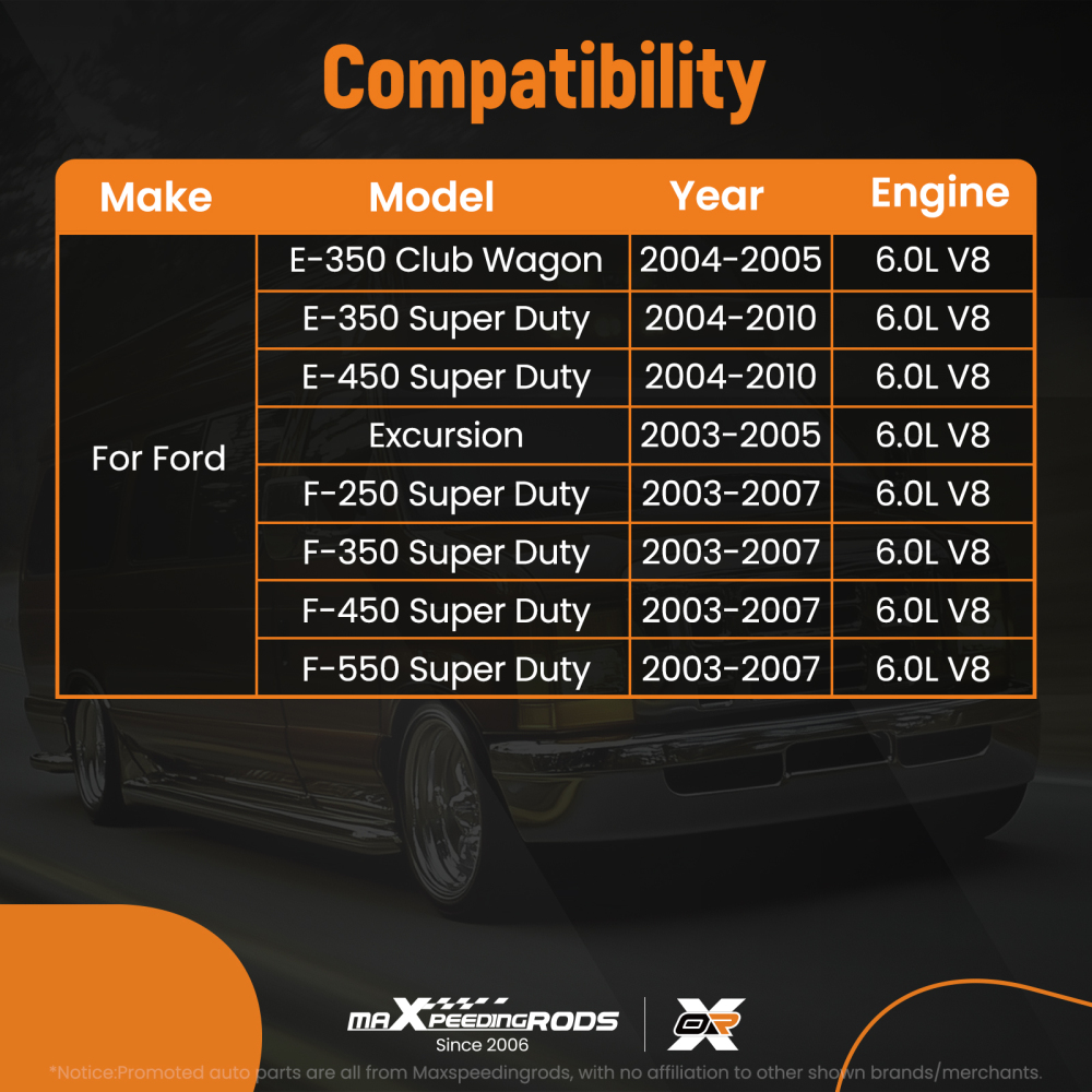 MLS Head Gasket Set compatible for Ford F-550/450/350/250 Excursion 6.0L DIESEL 03-10