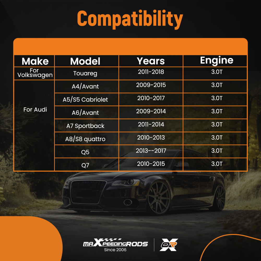 Cylinder Head Valve Cover Gaskets Seals Set compatible for Audi A8/S8 quattro 3.0T 2010--13