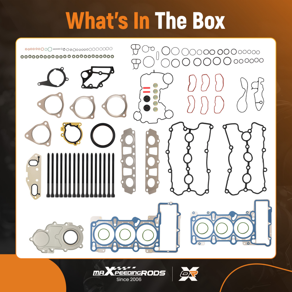 Engine Gasket Set compatible for VW Touareg compatible for Audi Q5 Q7 3.0T 06E103148AG Kit
