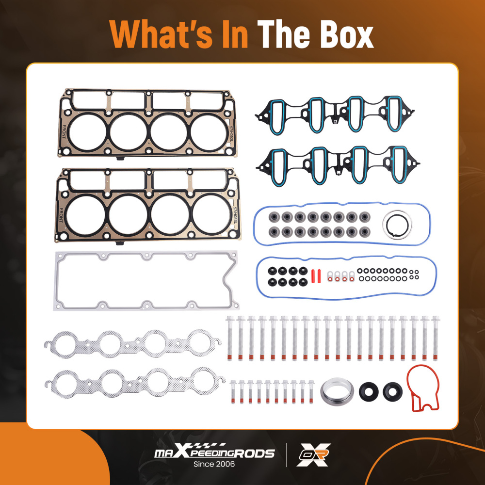 Head Gasket Bolts Set For 2002-2011 compatible for Chevrolet GMC OHV 5.3L 4.8L V8 GAS OHV