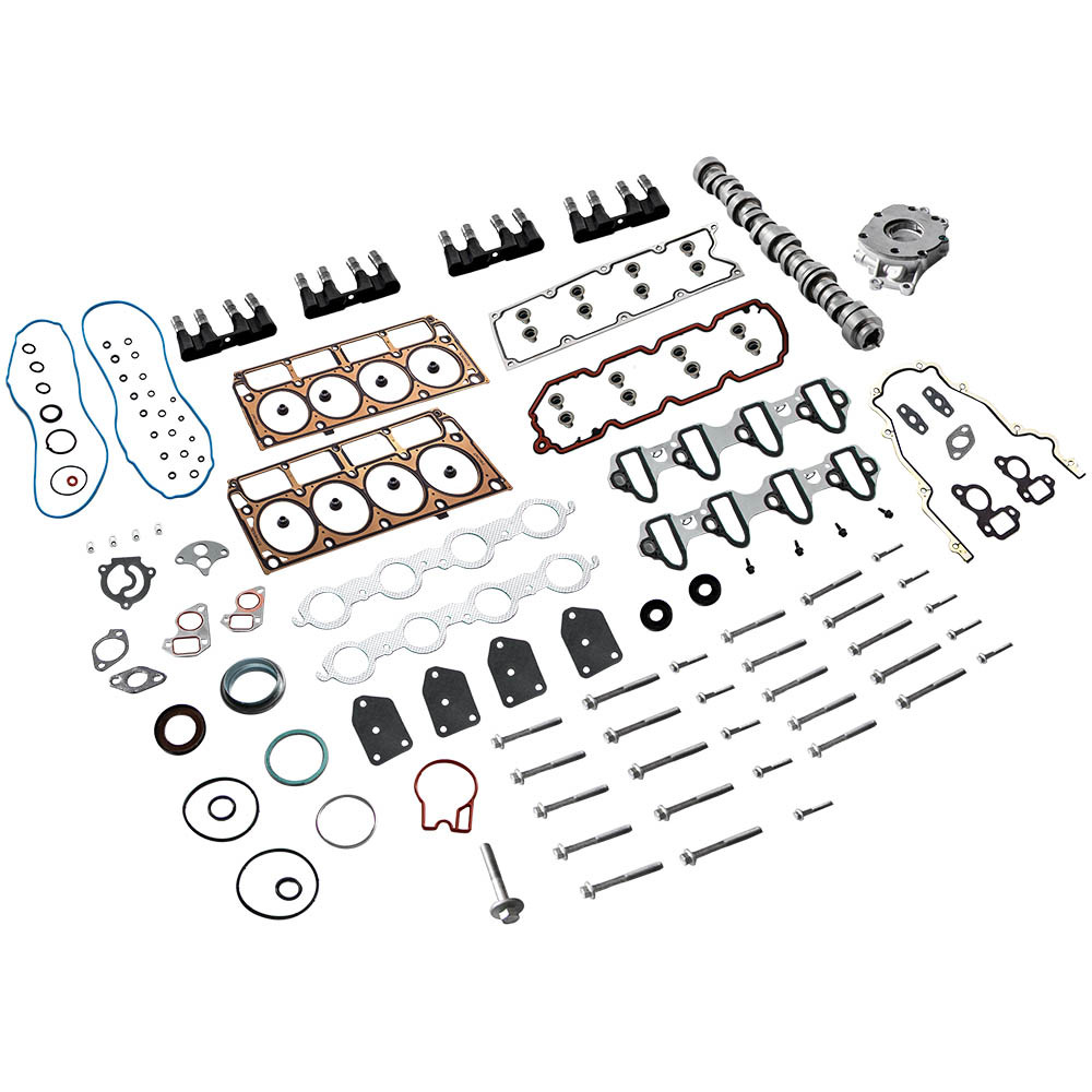 Head GasketCamshaftLiftersOil Pump Set compatible for GMC Compatible for Chevrolet 5.3L 05-14