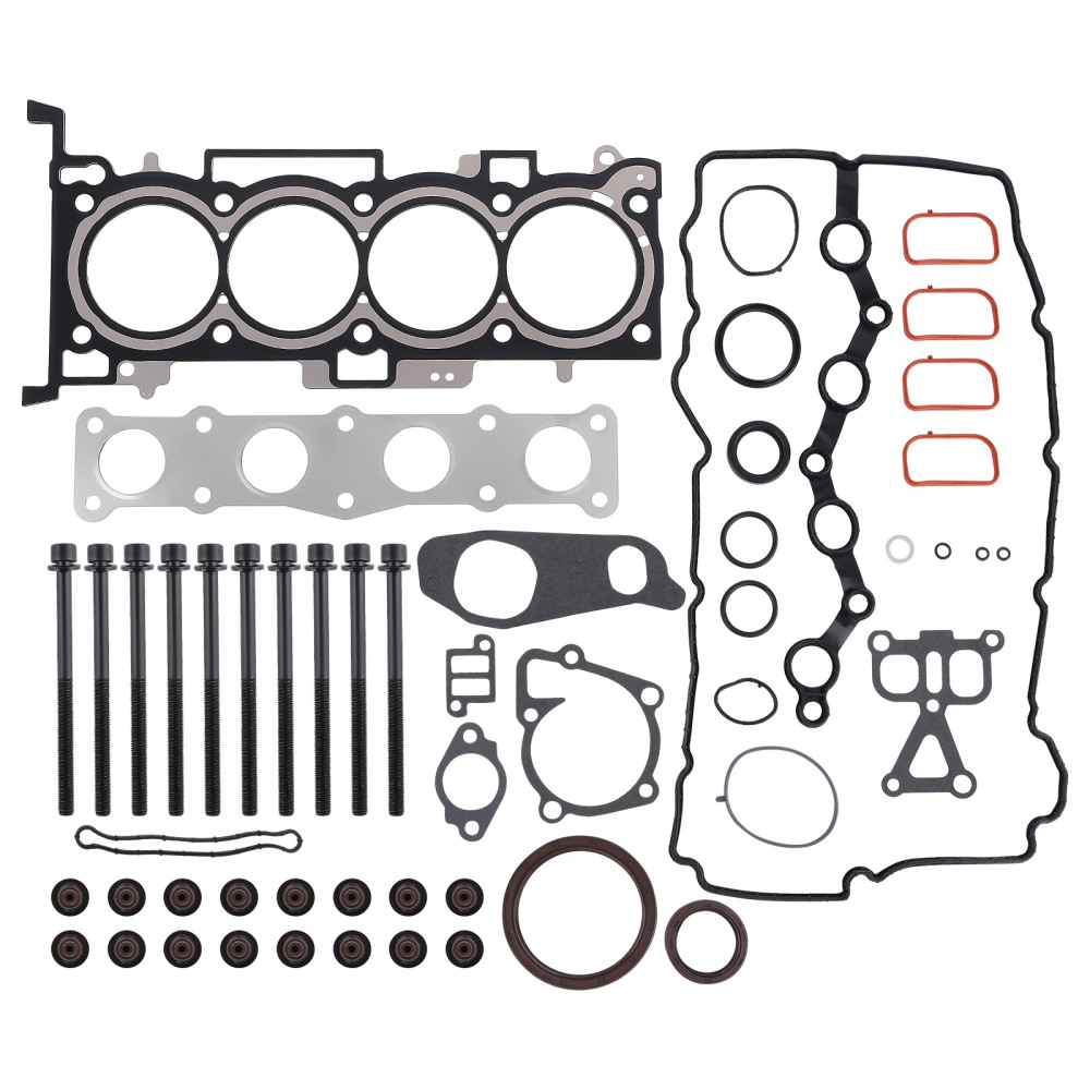 Engine Overhaul Gasket Seal Kit w/ Head Bolts Compatible For Hyundai Kia 2011-2020