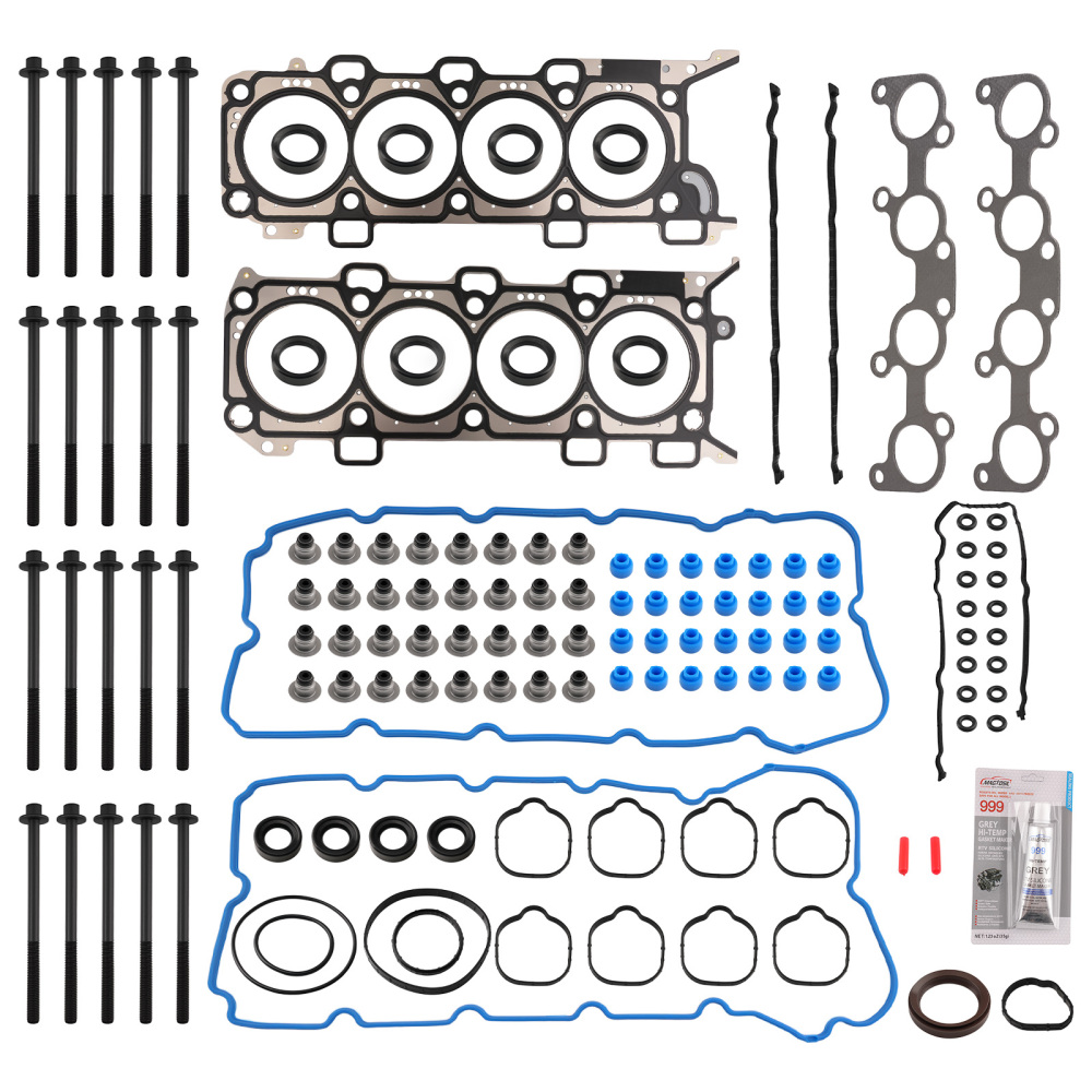 Cylinder Head Gasket Set Bolts M12 compatible for Ford F-150 compatible for Mustang 5.0L 2011-2014 DOHC