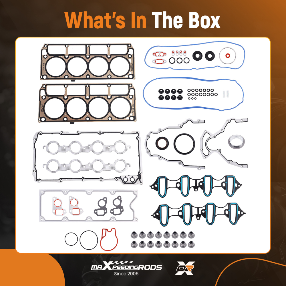 Full Gasket Set compatible for Buick Cadillac Chevrolet GMC Isuzu 2002-2011 5.3L 4.8L Kit