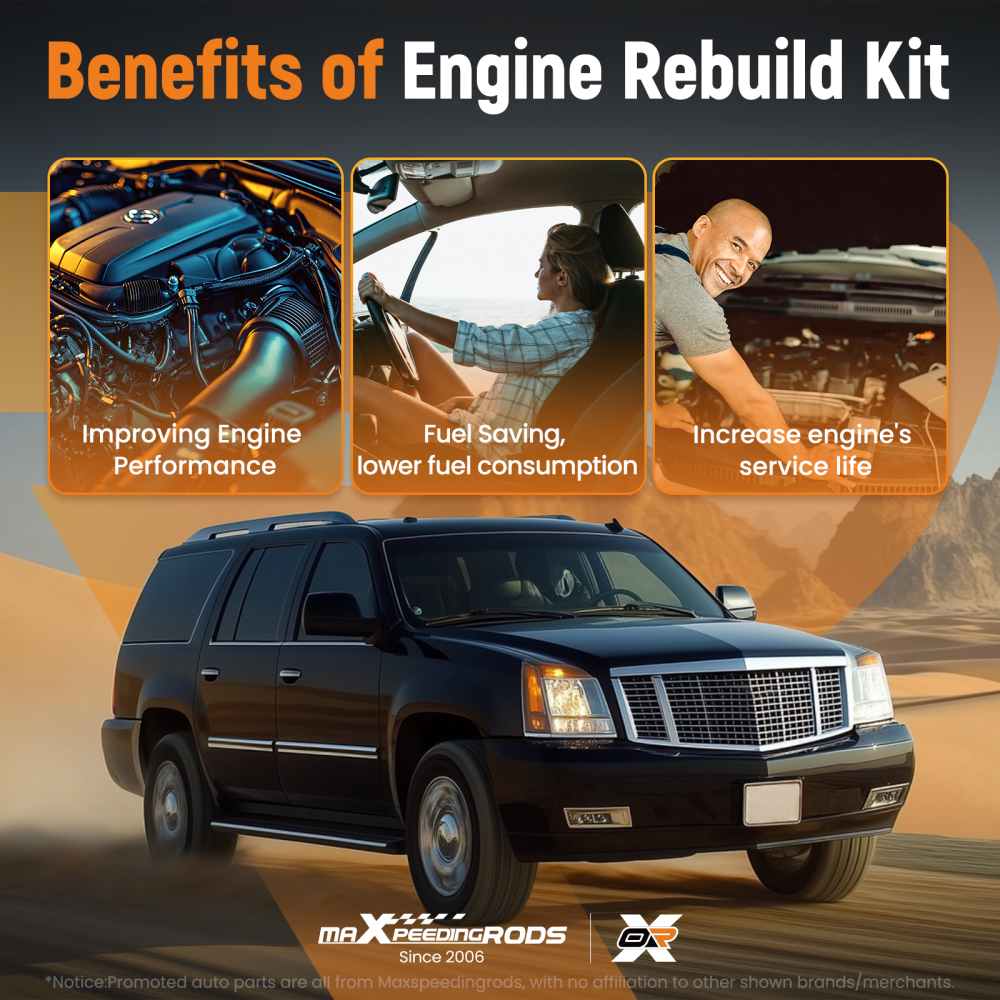 Full Gasket Set compatible for Buick Cadillac Chevrolet GMC Isuzu 2002-2011 5.3L 4.8L Kit