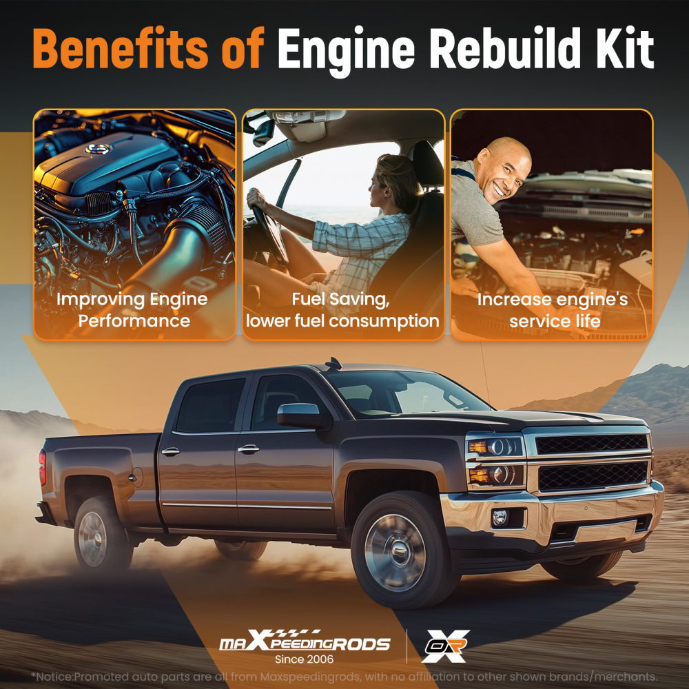 Complete Engine Gasket Set compatible for Chevy Silverado GMC Sierra 5.3L 14-19 HS26744PT