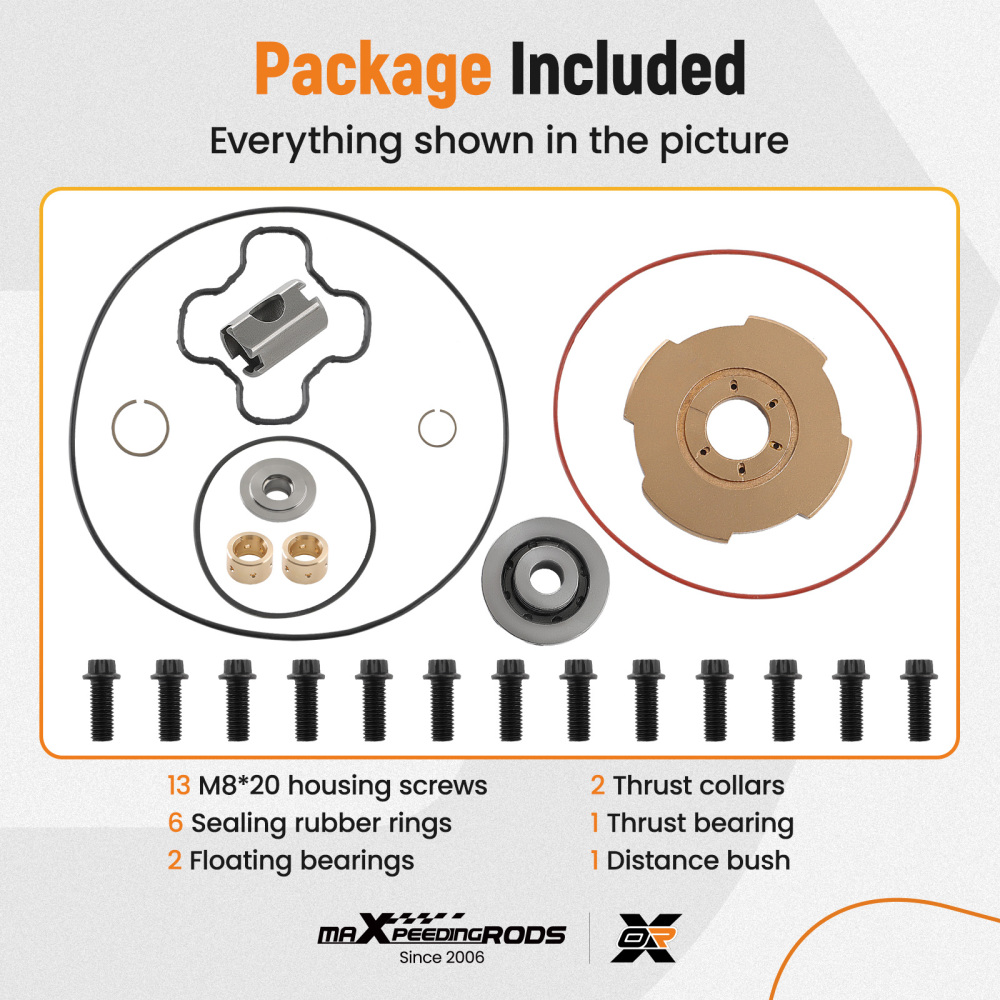 Repair Rebuild Kit for Ford Powerstroke 7.3 F-250 F-350 GTP38 Turbo 13 Bolts