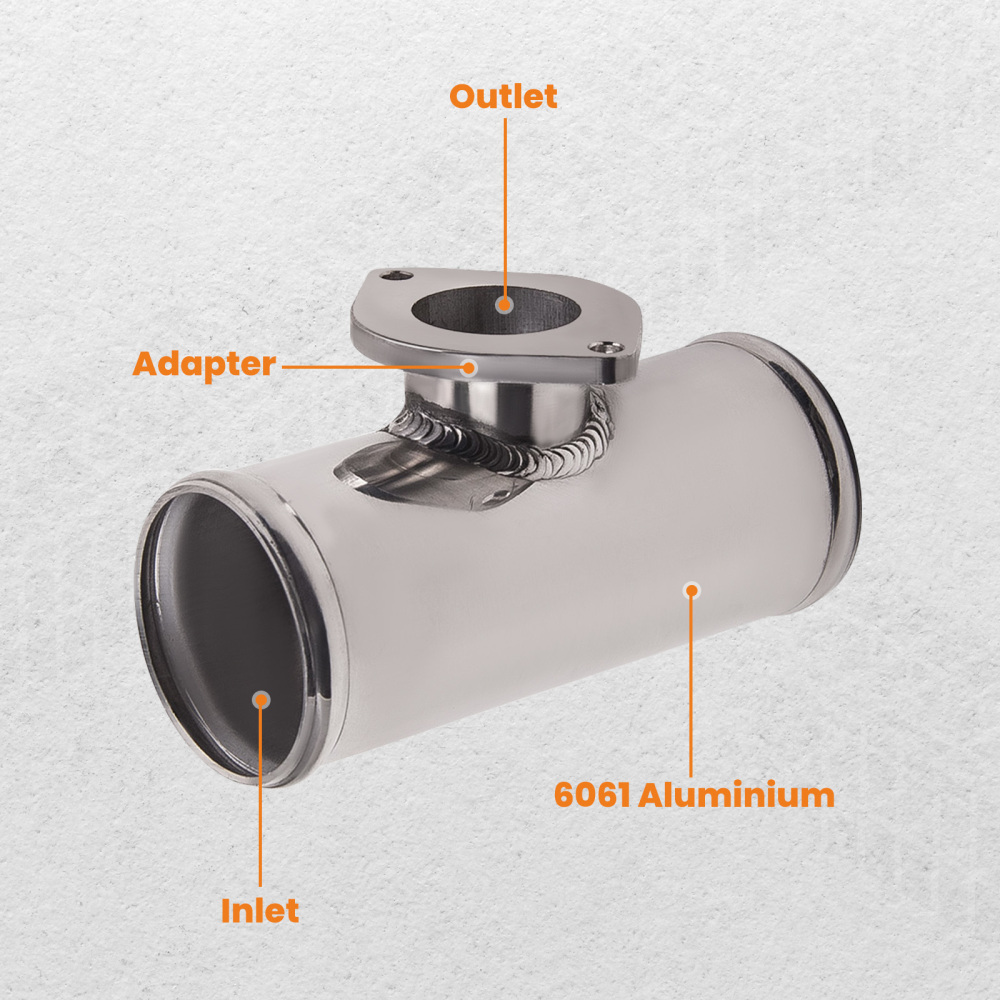 2.50 Type-S Type-RS BOV Flange Dump Tube Pipe Flange Aluminum Piping