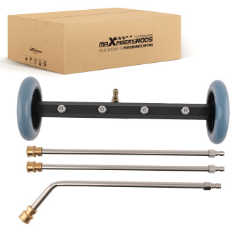 2-in-1 Pressure Washer Undercarriage Cleaner Water Broom Extension Spray Wand