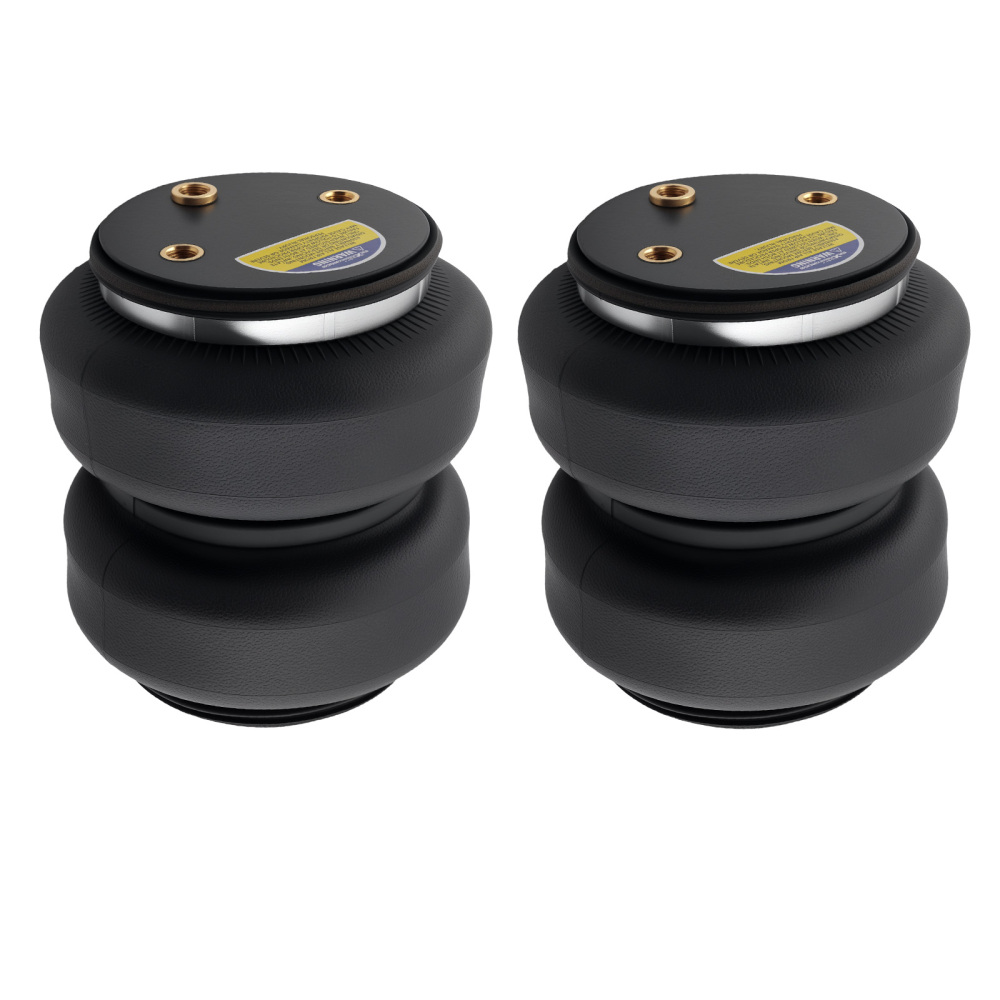 2pcs 2500 lb Heavy Duty Air Spring Bag + Air Fitting Line compatible for Ford Super Duty