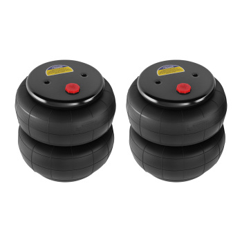 Pair 2600lbs Air Spring Bags 1/2npt + Air Fitting Line compatible for Sierra 1500