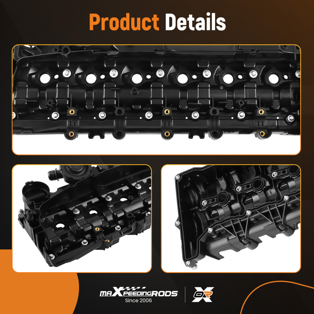 Valve cover with gasket for BMW N57 3 Series E90 E91 E93 5 Series F10 7 Series X3 11127800309