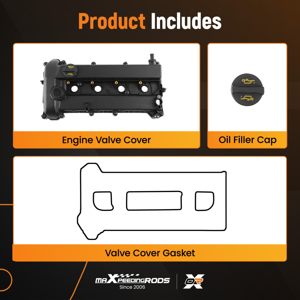 Valve CoverGasket compatible for Mazda 3 2.0L 2.3L 2006-2009 L3N5-10-210C L3N5-10-210A