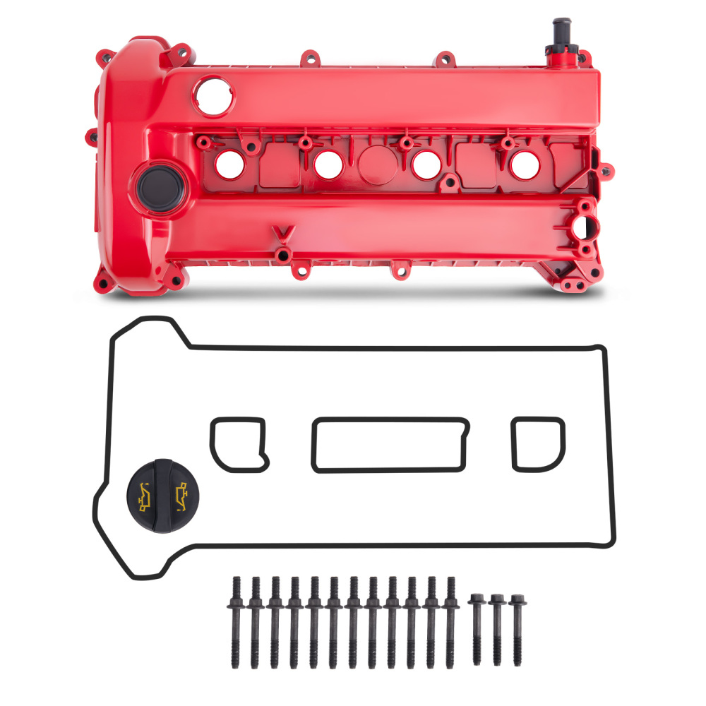Aluminum Valve Cover Kit compatible for Mazda 3 2.0L 2.3L L4 DOHC 2006-2009 L3N510210C
