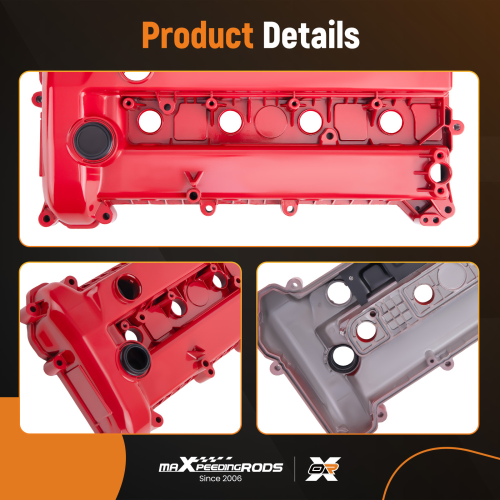 Aluminum Valve Cover Kit compatible for Mazda 3 2.0L 2.3L L4 DOHC 2006-2009 L3N510210C