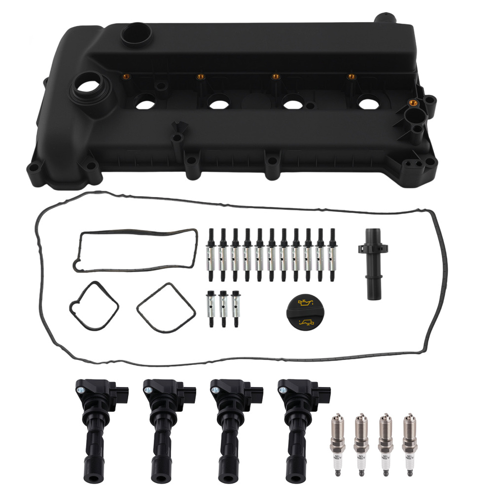 Ignition Coil + Engine Valve Cover Kit compatible for Mazda 3 5 6 CX-7 2.0L 2008-2015